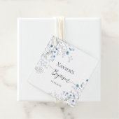 Blaue Wildblumen Taufe Geschenkanhänger (Beispiel)