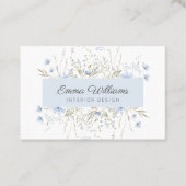 Blaue Wildblumen Visitenkarte (Vorderseite)