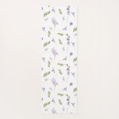 Blaue Wildblumen-Wasserfarbe Benutzername  Yogamatte (Rückseite)