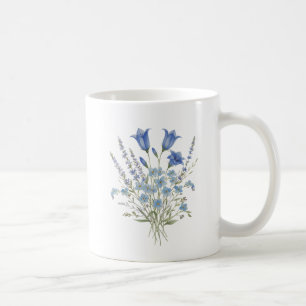 Blaue Wildblumenbouquet Kaffeetasse