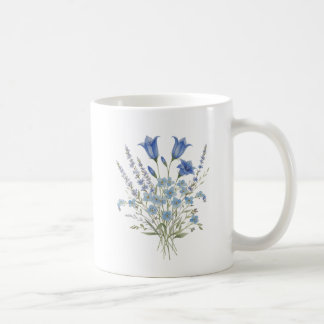 Blaue Wildblumenbouquet Kaffeetasse