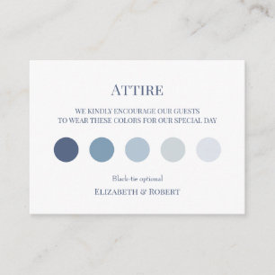Blaue Wildblumengarten-Hochzeitskleidung Informati Begleitkarte