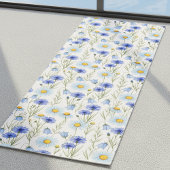 Blaue Wildblumenwiese Yogamatte