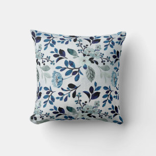 Blaue Wilde Blume Meadows Kissen
