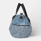Blaue Wilde Blume Modern Duffle Bag (Rechts)