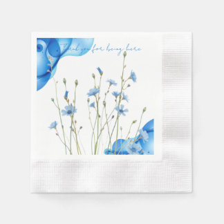 Blaue Wilde Blume Serviette