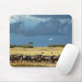 Blaue Wildebeestmigration Masai-Mara mousepads (Mit Mouse)