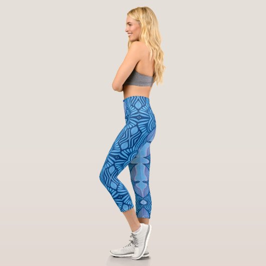 Blaue Wildfänge Hochwaisted Capris (Links)