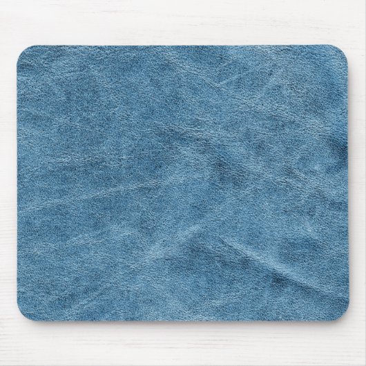 Blaue Wildledertextur Mousepad (Vorne)