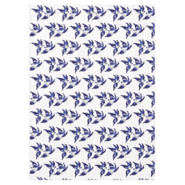 Blaue Wildschweine Tischdecke