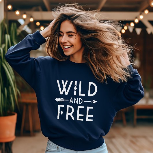 Blaue Wildtiere und frei Sweatshirt