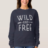 Blaue Wildtiere und frei Sweatshirt (Vorderseite)