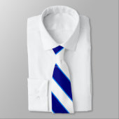 Blaue Willkommensstreifen Krawatte (Gebunden)