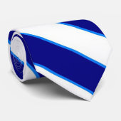 Blaue Willkommensstreifen Krawatte (Gerollt)