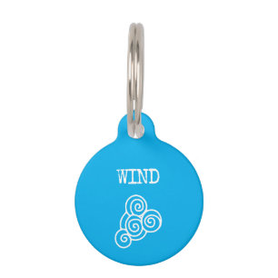 Blaue Wind Haustier Name und Telefon Haustiermarke