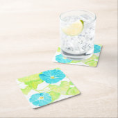 Blaue Winde Rechteckiger Pappuntersetzer (Vor Ort)