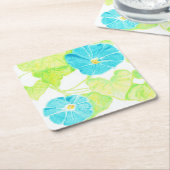 Blaue Winde Rechteckiger Pappuntersetzer (angewinkelt)