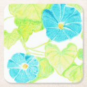 Blaue Winde Rechteckiger Pappuntersetzer (Vorderseite)