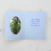 Blaue Winden fertigen jede mögliche Gelegenheit Karte (Innenseite)