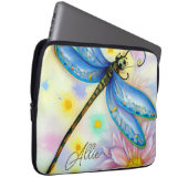 Blaue Wingdrachenfliege, personalisieren Laptopschutzhülle (Vorne Rechts)
