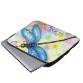 Blaue Wingdrachenfliege, personalisieren Laptopschutzhülle (Vorne Knopf)