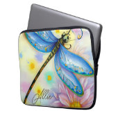 Blaue Wingdrachenfliege, personalisieren Laptopschutzhülle (Vorderseite Links)