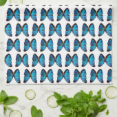 BLAUE WINGED BUTTERFLY Küchentuch (Gefaltet)