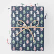 Blaue Winter-Geschenkpapierbögen