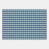 Blaue Winter-Karree-Assortment Geschenkpapier Set (Vorderseite 2)
