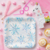 Blaue Winter-Onederland-Partyplatten Pappteller (Party)