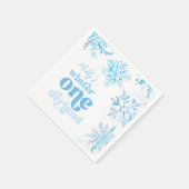 Blaue Winter-Onederland-Partyservietten Serviette (Ecke)