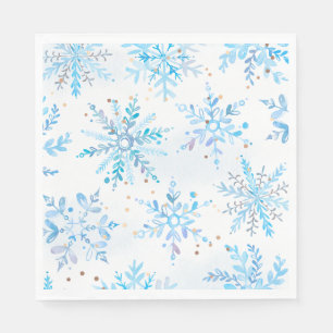 Blaue Winter-Onederland-Partyservietten Serviette