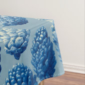 Blaue Winter Pine Cone Muster Tischdecke (Beispiel)