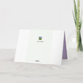 Blaue Winter-Teich-Weihnachtskarte Feiertagskarte (Rückseite)