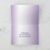 Blaue Winter-Teich-Weihnachtskarte Feiertagskarte (Innenseite)