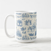 Blaue Winter-Toile-Chinoiserie Kaffeetasse (Links)