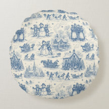 Blaue Winter-Toile-Chinoiserie