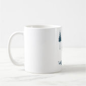 Blaue Winterbäume Kaffeetasse (Links)