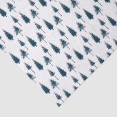 Blaue Winterbäume Seidenpapier (Detail)