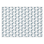 Blaue Winterbäume Tischdecke (Vorderseite (Horizontal))