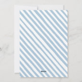 Blaue Winterbeeren Weihnachten Party Einladung (Rückseite)