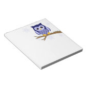 Blaue Winterkeule Notizblock (angewinkelt)