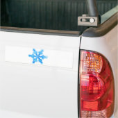 Blaue Winterschneeflocke Autoaufkleber (Auf Lkw)