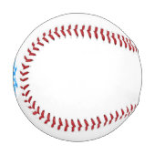 Blaue Winterschneeflocke Baseball (Vorderseite Links)