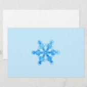 Blaue Winterschneeflocke Briefpapier (Vorne/Hinten)