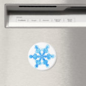 Blaue Winterschneeflocke Magnet (In Situ (Geschirrspüler))