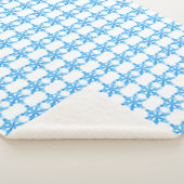 Blaue Winterschneeflocke Sherpadecke (3/4)