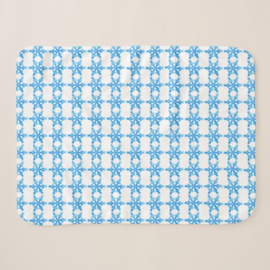 Blaue Winterschneeflocke Sherpadecke (Vorderseite (Horizontal))