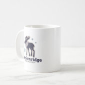 Blaue Winterschneeflockeelche Breckenridge Kaffeetasse (Vorderseite Links)