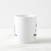 Blaue Winterschneeflockeelche Breckenridge Kaffeetasse (Mittel)